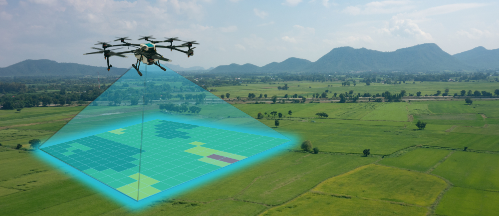 Droni per il monitoraggio degli edifici e del territorio